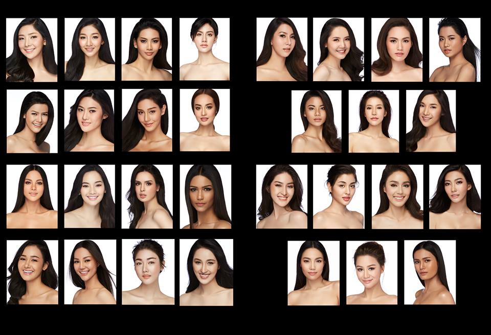 ภาพ Portrait  ของ 30 สาวงาม ผู้เข้าประกวดมิสไทยแลนด์เวิลด์ 2018