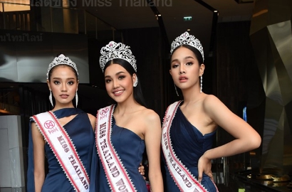 ทีมสาวงามจากเวที MissThailandWorld2019 เดินสายขอบคุณสื่อมวลชนวันที่สาม