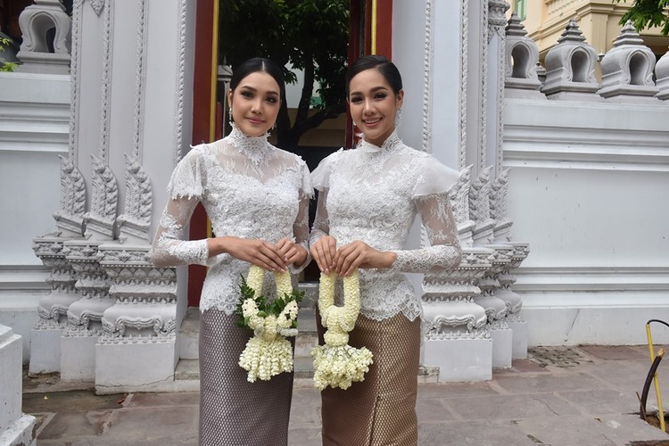 2สาวงามจากเวที MissThailandWorld2019 ปลื้มปีติเข้าเฝ้าขอพร สมเด็จพระอริยวงศาคตญาณ สมเด็จพระสังฆราช สกลมหาสังฆปริณายก