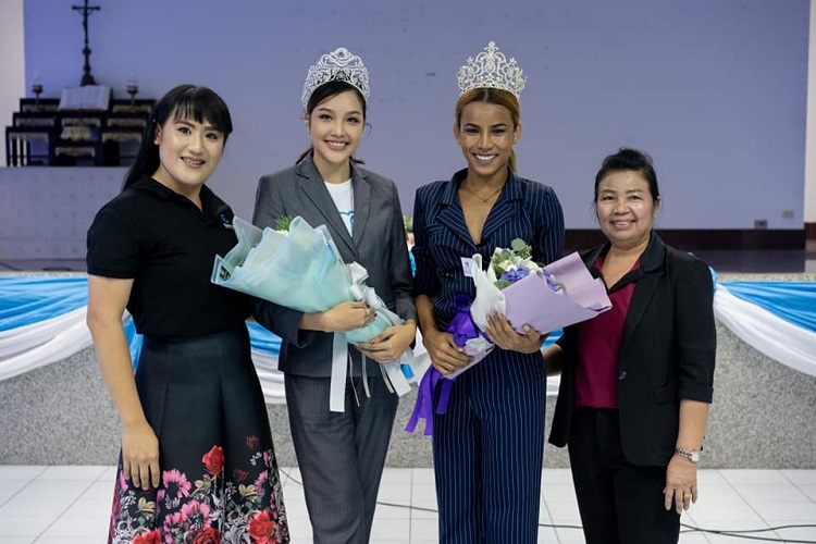 เกรซ Miss Thailand World 2019  ทำหน้าที่วิทยากรพิเศษโรงเรียนมาเรียลัย